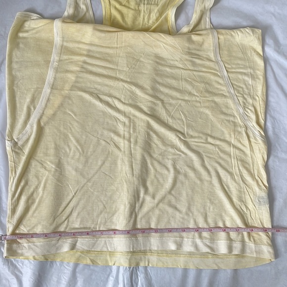 CLUB MONACO Tank Top Color-Yellow/White Size-Large NWOT - Picture 5 of 8